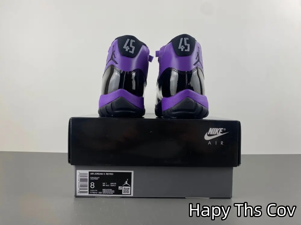 Purple Black Mid Top Athletic Sneakers | Matte Fabric & Gloss Patent Leather Upper | Violet Anti-slip Rubber Outsole | Daily Street Outfits & Indoor Basketball Training | Shock Absorbing Midsole Reduces Long-time Sports Foot Fatigue