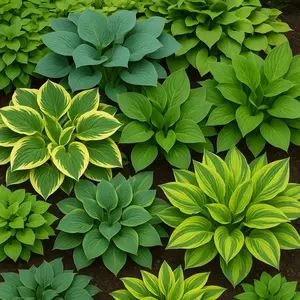 Grower's Choice Mixed Color Hosta Plants for Growing - 6 Easy to Grow Hosta Rootstocks for Shade Garden, Zones 3-9, Summer-Loving, Vibrant Variety