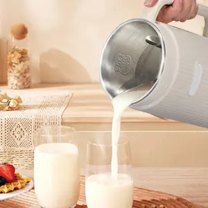 8-in-1 Multifunctional Automatic Nut Milk Machine & Coffee Maker - Auto Self Cleaning, Stainless Steel, Soy Milk Machine, Makes Juice & Smoothie