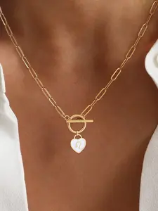 Women's Heart Zodiac Pendant Necklace, Fashion Casual Stainless Steel Chain, All Seasons Jewelry for Women