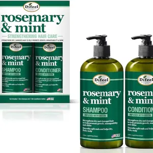 Diffeel Rosemary & Mint Shampoo & Conditioner with Body Freshness, Strengthens Hair, and Helps Detangle
