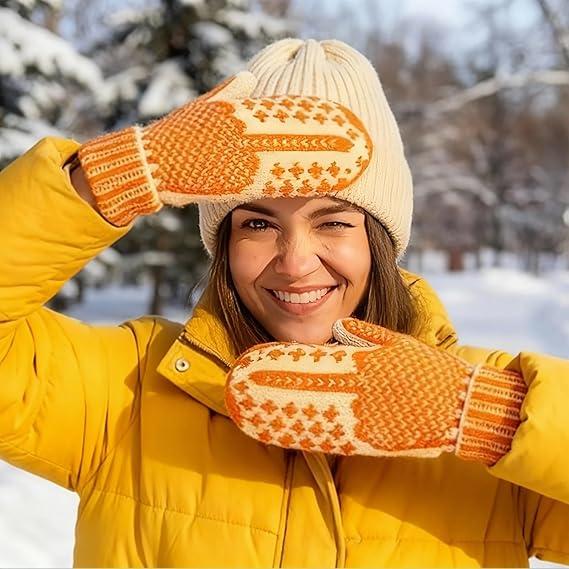 The Naughty List Mittens Cozy Knit with Hidden Attitude Funny Christmas Gift for Adults DIY Toy Orange & Cream Pattern The Naughty List Mittens Cozy Knit with Hidden Attitude Funny Christmas Gift for Adults DIY Toy Orange & Cream Pattern