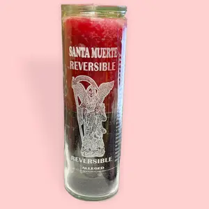 Santa Muerte Reversible Candle, Home Decor Supplies, Dual-Wax Candle with Premium Wax Composition
