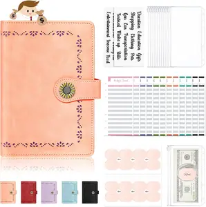 Budget Binder with Zipper Cash Envelopes & Expense Sheets for Budgeting and Saving Money, Money Organizer for Cash with Category Labels, Savings Binder Cash Wallet Envelope