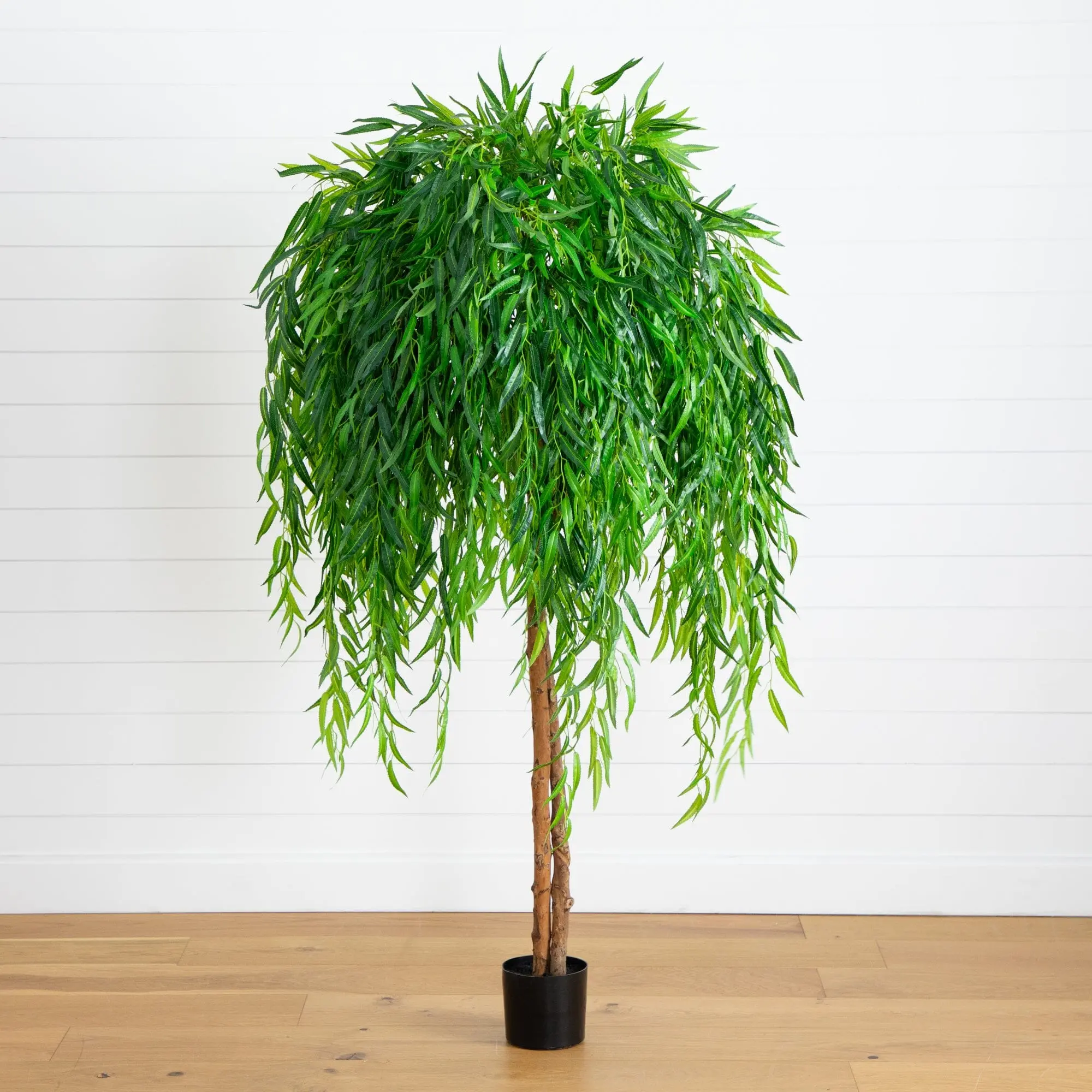 6ft Real-Touch Synthetic Willow Tree, Decorative Plants for Home Bare Corners, Complement to Home Decor Fake Flower Arrangements