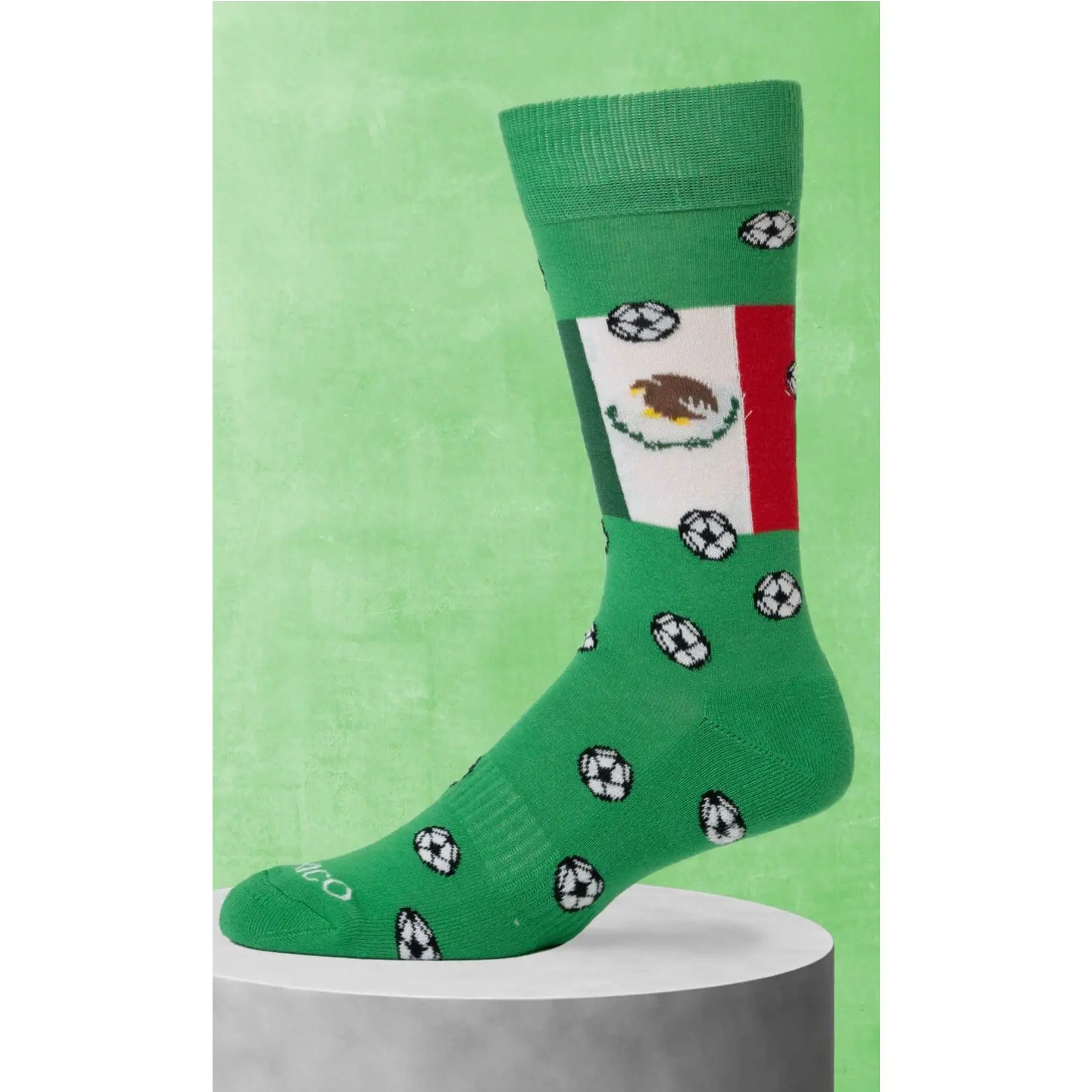 DMITRY Mexico Patterned Made in Italy Mercerized Cotton Socks