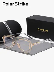 PolarStrike 1 Pair Unisex Cool Looking Full Frame Anti Blue Light Plano Glasses Fashionable And Luxurious Frog Frame Plano Glasses