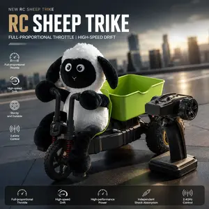 RC Drift Tricycle Toy Car for Kids, High-Speed Remote Control Stunt Vehicle with Full Proportional Throttle, Fun Gift for Boys graduation