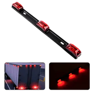 Nilight 14 Inch 9 LEDs Red Trailer Light ID Bar