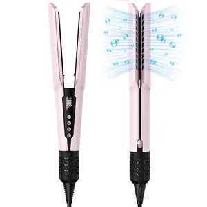 SUPGALIY Hair Straightener 2 in 1 Wet to Dry Hair Dryer and Straightener  High-Speed Airflow Rapid Heat-Up  Pink Curly Iron Portable Curler, TikTokShopBlackFriday TikTokShopCyberMonday MothersDayGift,summervibes