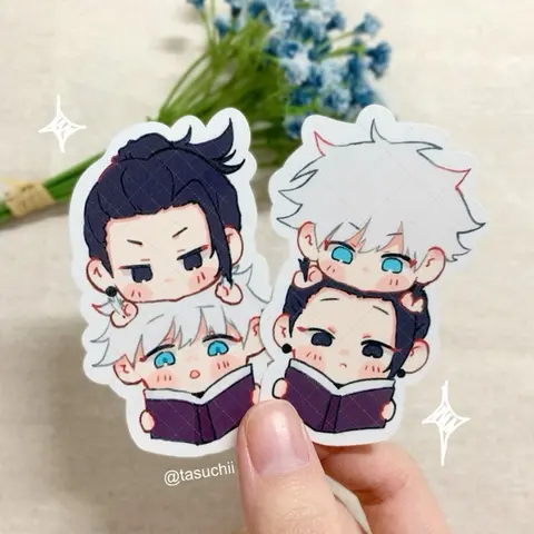 Book Duo Vinyl Stickers