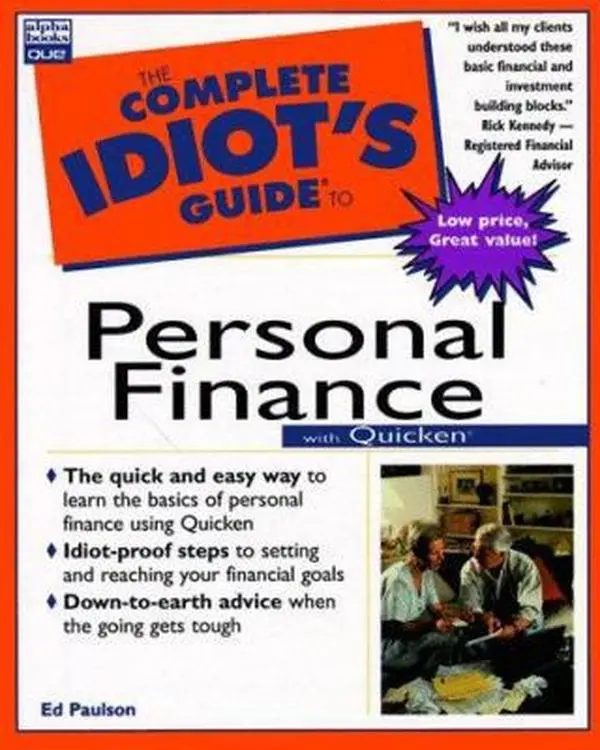 USED Book - The Complete Idiot's Guide to Personal Finance With Quicken by Ed Paulson (Paperback) - english