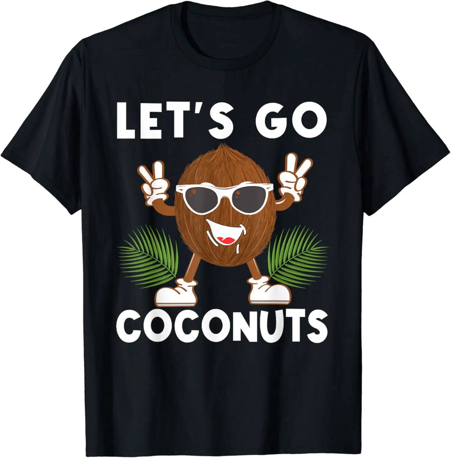 Let's Go Coconuts Funny Fruit Sommer Coconut Costume T-Shirt - Griseldatu Shop 87B0CLJ2BNL7