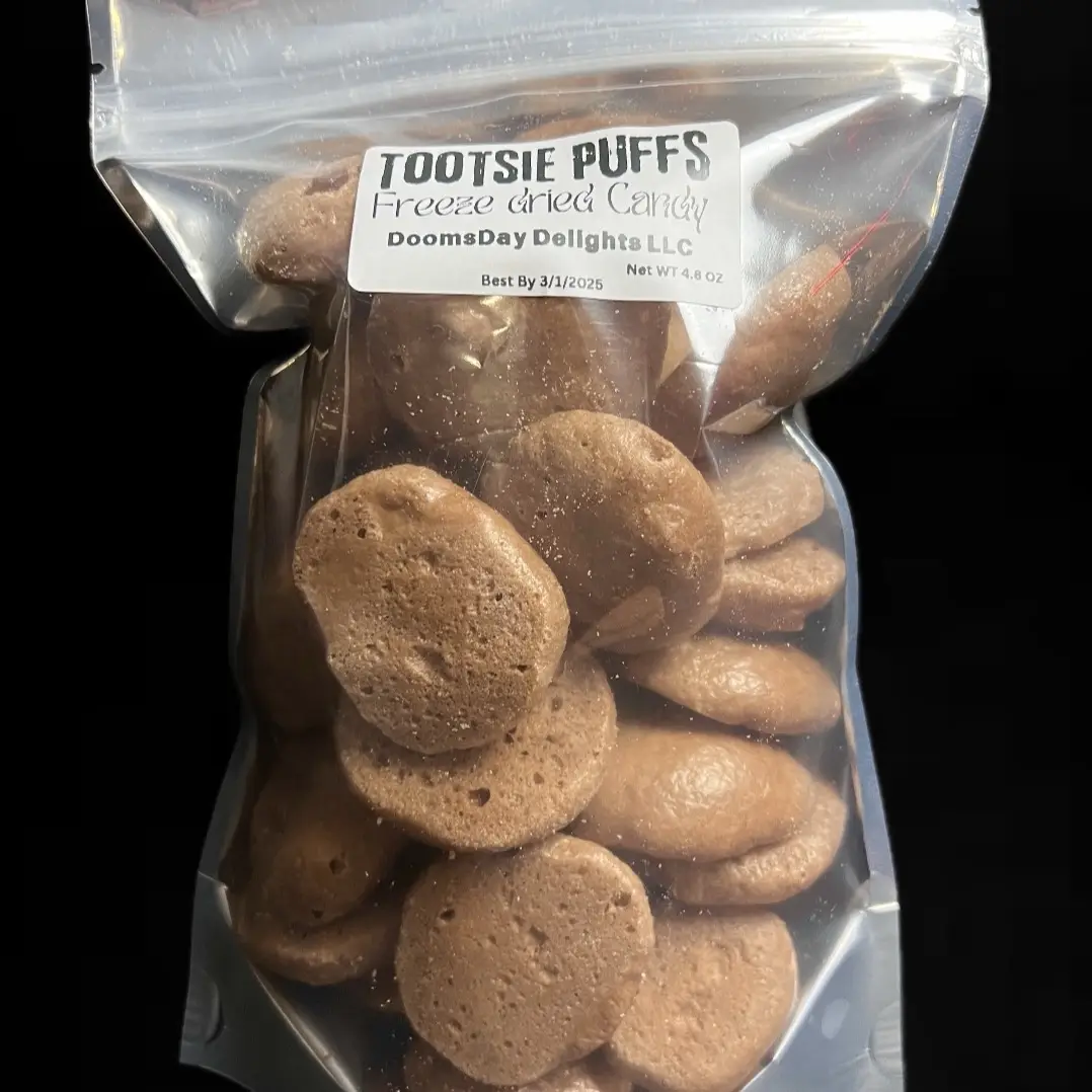 Tootsie Puffs Freeze Dried Chocolate Flavored Candy (3ounces)