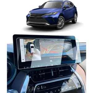 BIXUAN Tempered Glass Screen Protector for 2023 2024 Toyota Venza XLE/Limited/Nightshade Edition Accessories Navigation 12.3 Inch Touch Screen Protection Against Scratches and Fingerprints