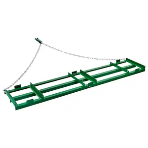 VEVOR Drag Harrow, 8 ft Heavy Duty Tow Behind Drag Harrow with Adjustable Bars & 72 in Chain, Driveway Grader Landscape Rake for ATV, UTV, Tractor, Mower Tow Behind Yard Lawn Leveling Tool