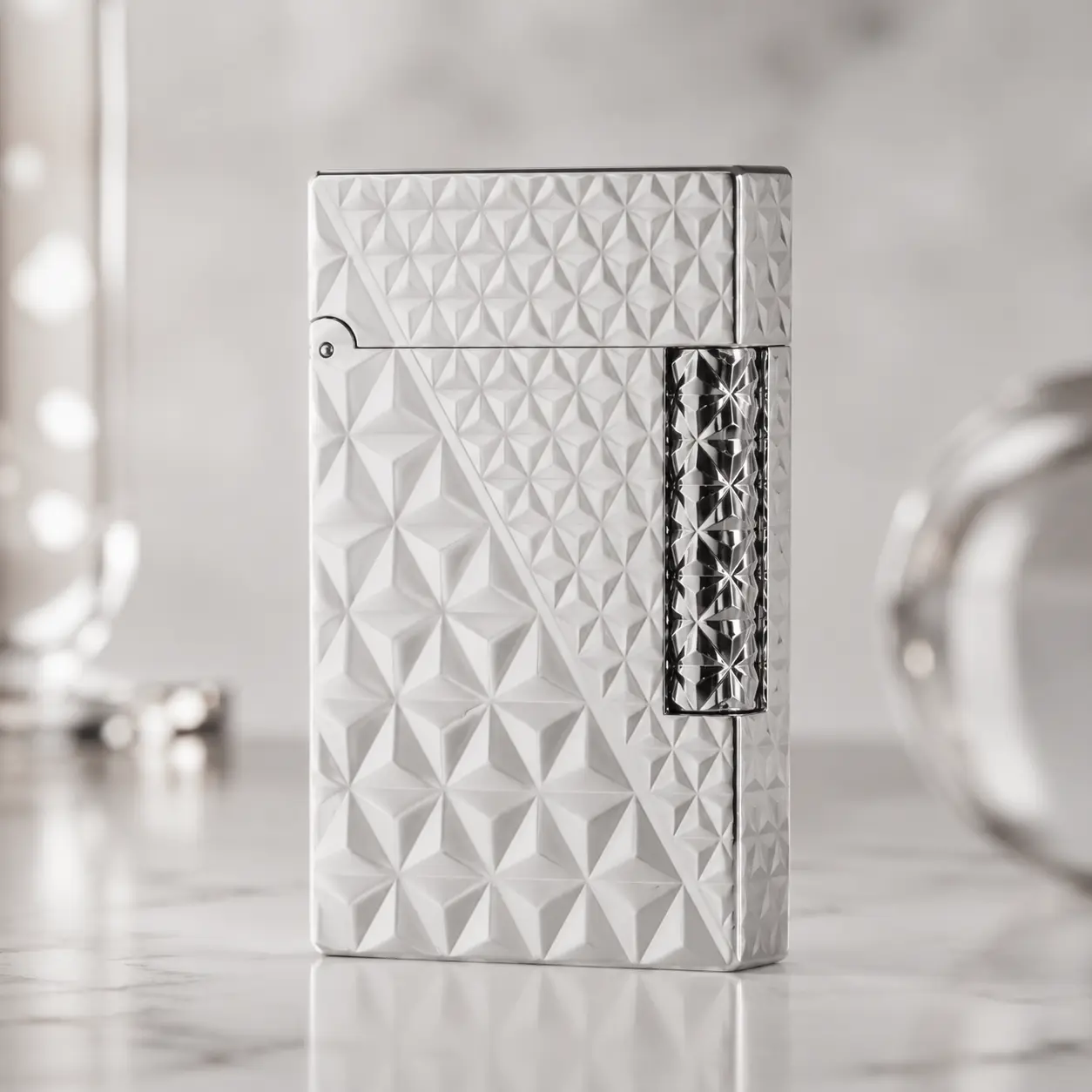 Classical Metal Luxury Lighter with Large Fire X Motif, 135g Ping Sound Design, Lighter Accessories, Gift for Him