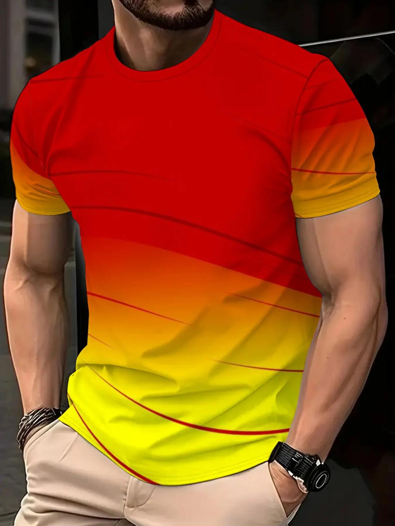 This simple yet distinctive style of clothing makes an excellent gift and is suitable for various occasions such as casual outings, sports events, and gatherings. The comfortable texture of the fabric makes it the perfect choice for both autumn and summer