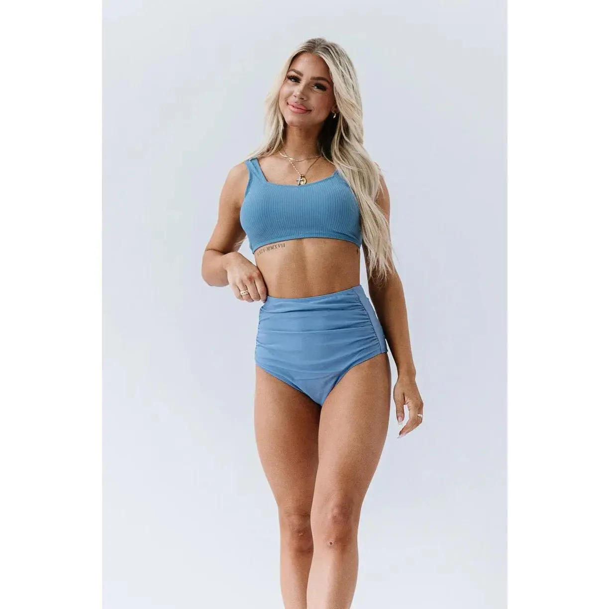 Seashell Top | Surface Blue | Final Sale
