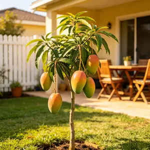 Mango Tree Saplings, Plantable in US, Easy to Survive, Multiple Varieties, Grafted Seedlings, Courtyard Planting