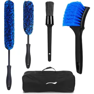 Wheel Brush, Wheel & Rim Cleaner Brush, Tire Brush, Wheel Cleaning Brush, Bendable & Durable  Wheel Brush Set,  Detailing Brushes, Wheel Brushes for Cleaning Wheels