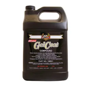 PRESTA 138501 Gel Coat Compound - Deep High-Gloss Finish, Wet Sand Scratch Removal, VOC Compliant, Water-Based for Marine & Industrial Use