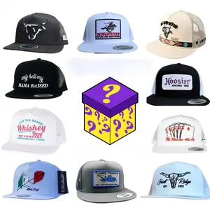 [COMBO 2 SAVE 50% ] One Hat Box Sent, Embroidered Western Cowboy Hat, Feathered Lost Calf, Rancher Hat, Ghost Ridge, Whiskey Bent Hat, Adjustable Hat, Standing on Snapback Hat, Outdoor Cap Gift Box for Him & Her