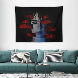 Music album poster tapestry billie flag for living room bedroom wall hanging for friends pink gift