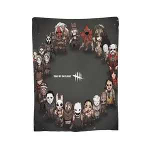 Dead by Daylight Dead by Game Sun Blanket Soft Comfortable Warm Anti-Pilling Flannel Blanket For Sofa Custom Air Conditioning Blanket Suitable for All Seasons 50" X 40"