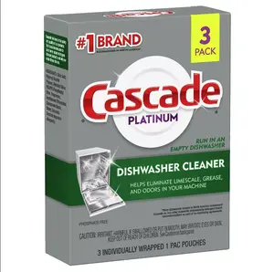 Cascade Platinum Dishwasher Cleaner, 3 count