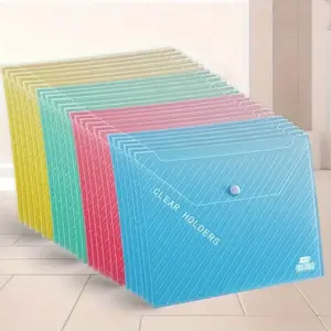 Expandable Accordion File Folder, 10 Pack, Mixed Colors Assorted, Portable Document Organizer, A4 Letter Size, Expandable File Pouch for School Office Home Use