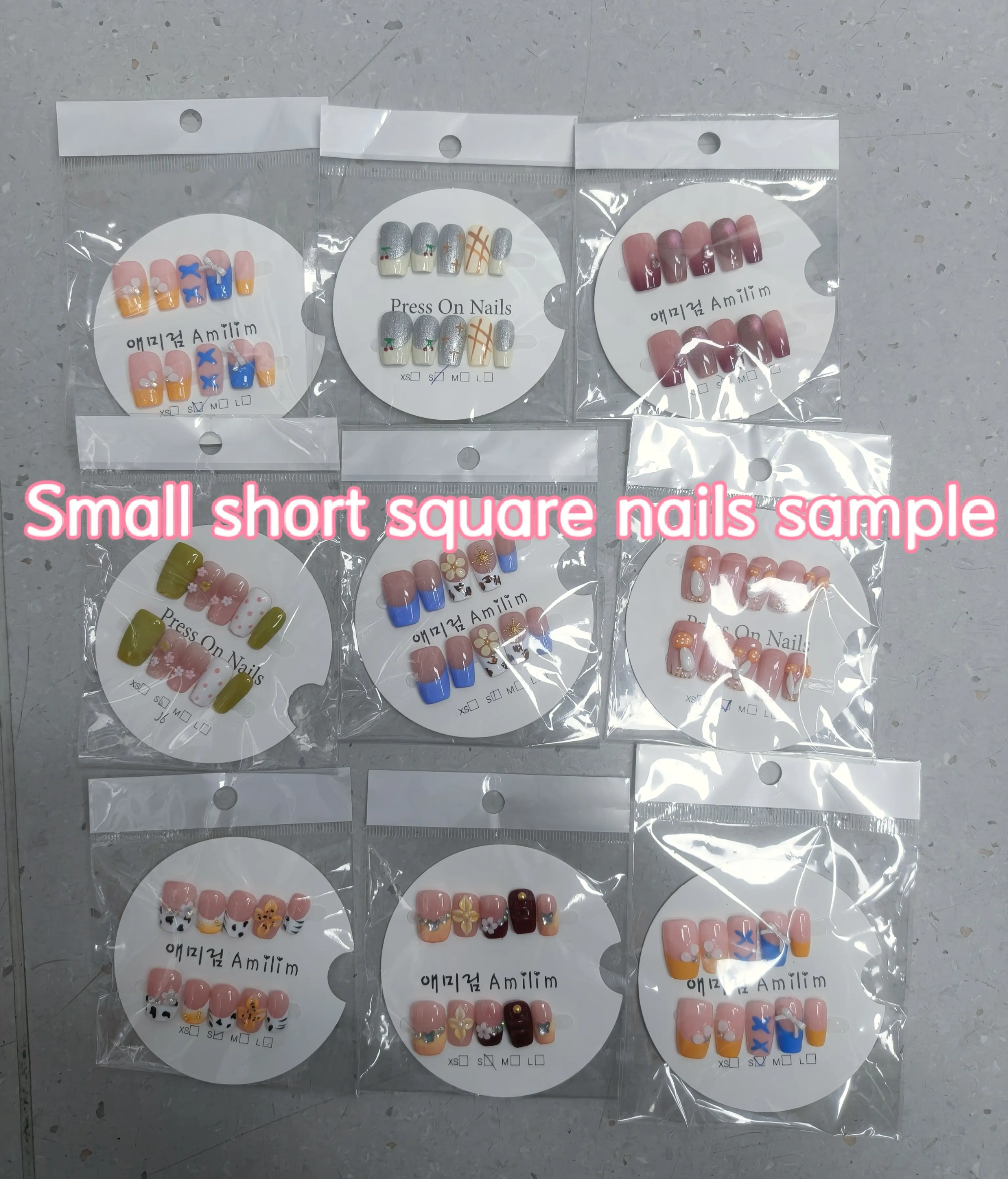 Lyn(20878)gc.$40 for 27 pairs fancy nails mystery box, selectable size and length, random stylestyle. Free shipping!!!