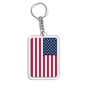 The American Spirit Key Chain with Patriotic USA Flag Design for Everyday Use