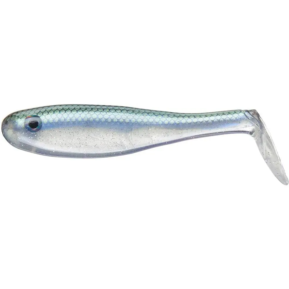 Basstrix Hollow Plastic Body Paddle Tail Swimbait - 5 in, Worldwide Open Water Fishing Lure, Realistic Look, Pack of 4, Umbrella Rig, Bass Angler, Durable Plastic