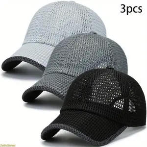 2026 Trending 3-Piece Set: [Summer Sun-Shading Baseball Caps] — Breathable Outdoor Sports Caps. The ideal choice for travel, vacations, running, fishing, hiking, camping, and holiday outings.