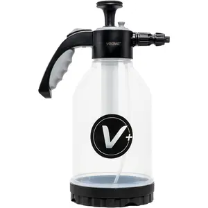 VIKING V+ Premium Foam Pump Sprayer for Car Cleaning Kit and Car Detailing Kit, Foaming Spray Bottle with Trigger Lock, Adjustable Nozzle; Clear Canister with Level Indicators; 1.25L Working Capacity