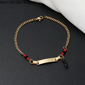 Women's Gold-Plated Titanium Steel Ankle Bracelet, Gold Ankle Bracelets for Sports & Outdoor Use