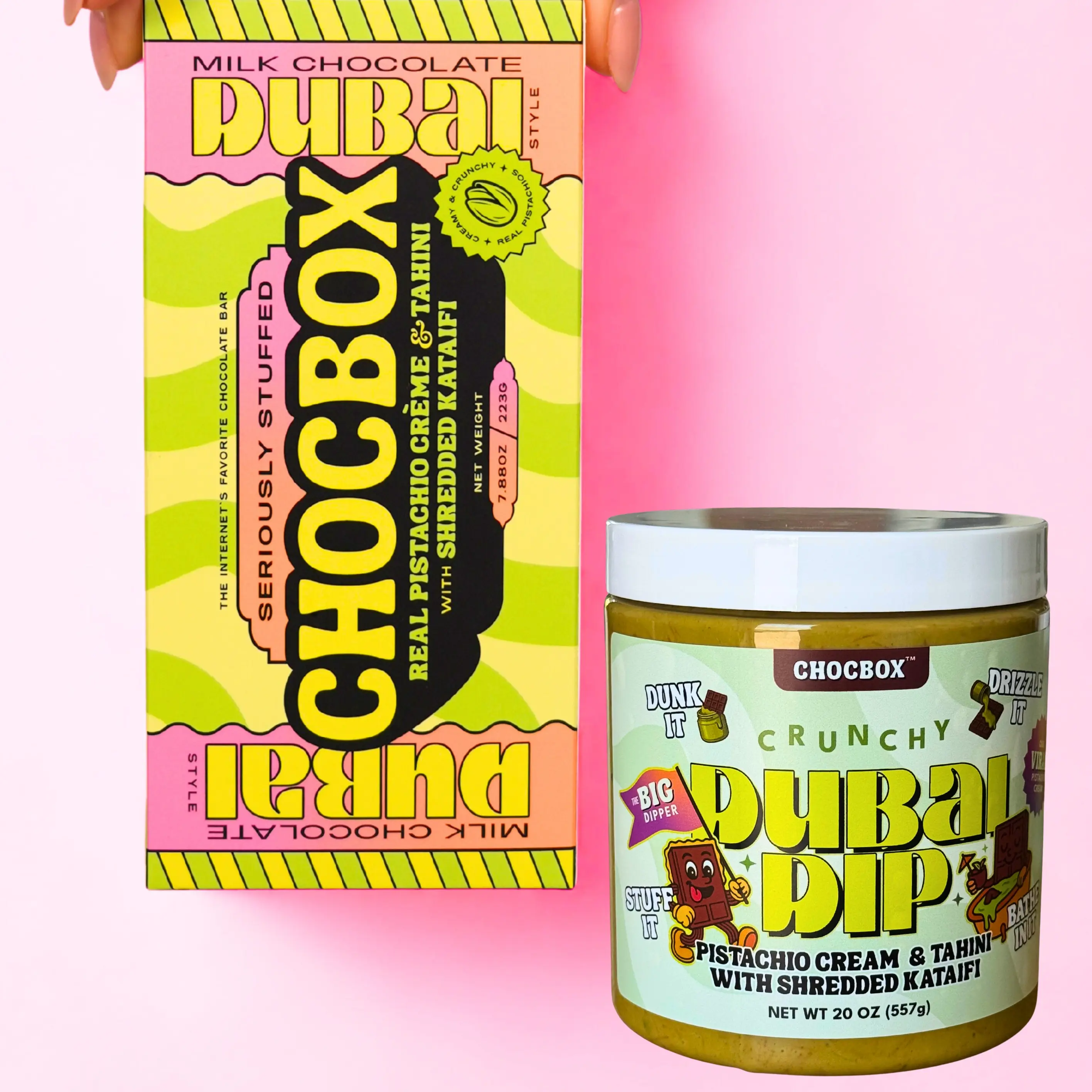 Chocbox Dubai Bar + 20oz Dubai Dip