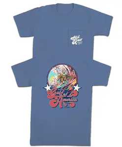 Old Row - Surf The Gulf of America Pocket  90s graphic tees