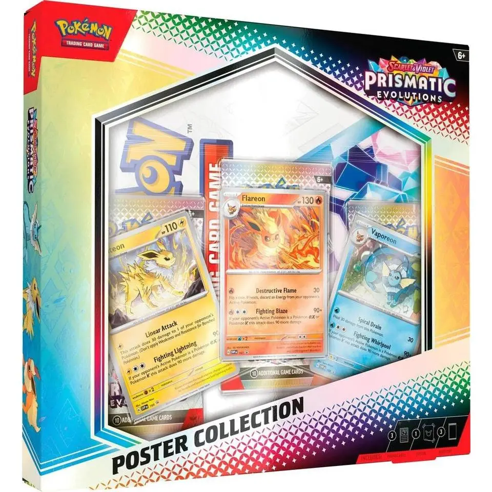 Pokemon Scarlet & Violet Prismatic Evolutions Poster Collection Trading Cards