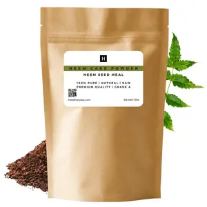 Neem Seed Meal Powder Fertilizer - 100% Pure Natural Raw Neem Cake for Gardening and Insect Repellent