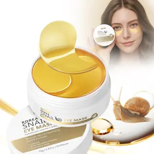 50pcs Korea Snail Eye Mask, Hydrating & Firming Eye Care Mask, Fine Lines & Dark Circles Treatment, Under Eye Patches, Eye Care Product for Women