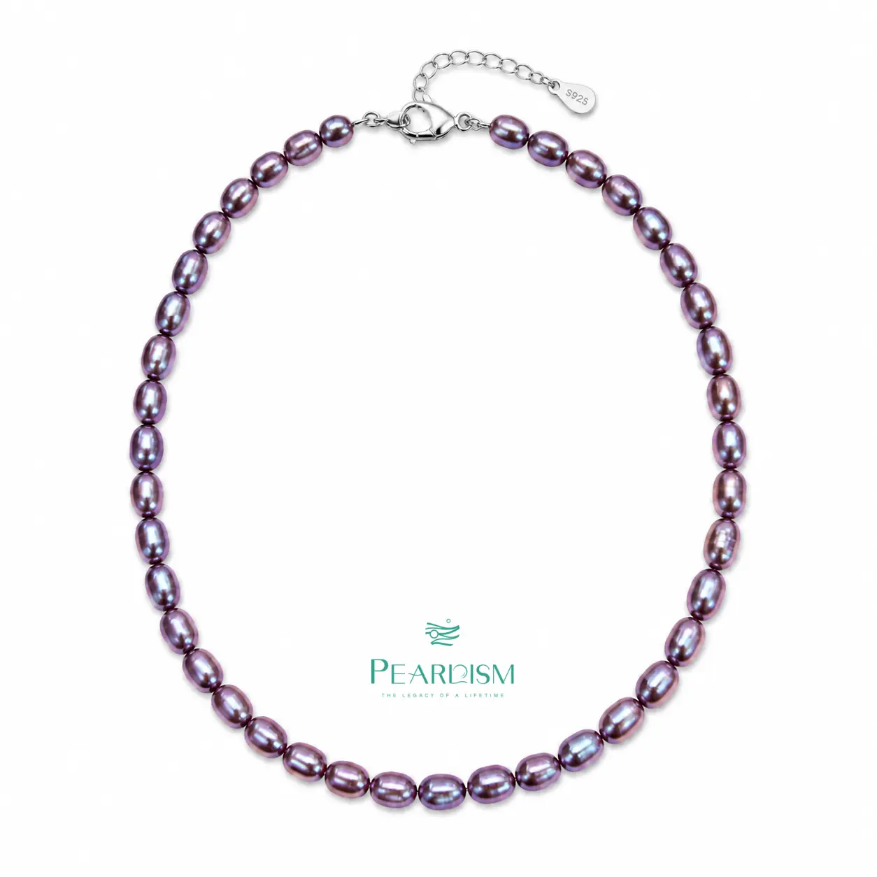 PEARLISM Freshwater Seedless Multi-color Diverse Rich Color Full string Necklace S925 clasp 5-6MM-- CFSN0012