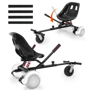 VEVOR Hoverboard Seat Attachment, for 6.5" 8" 8.5" 10" Hoverboards, Dual Shock Absorption System, Grips Control, Adjustable Length 270 LBS load Capacity, Hover Board Buggy Attachment, for Kids AdultsVEVOR Super Brand Day