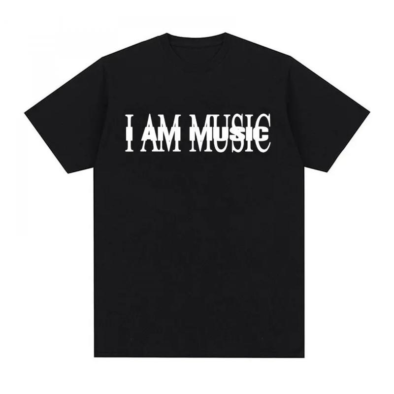 Men's Carti I Am Music Album Print T-Shirt Y2K Meme Opium Print T-Shirt Short Sleeve Top Tee