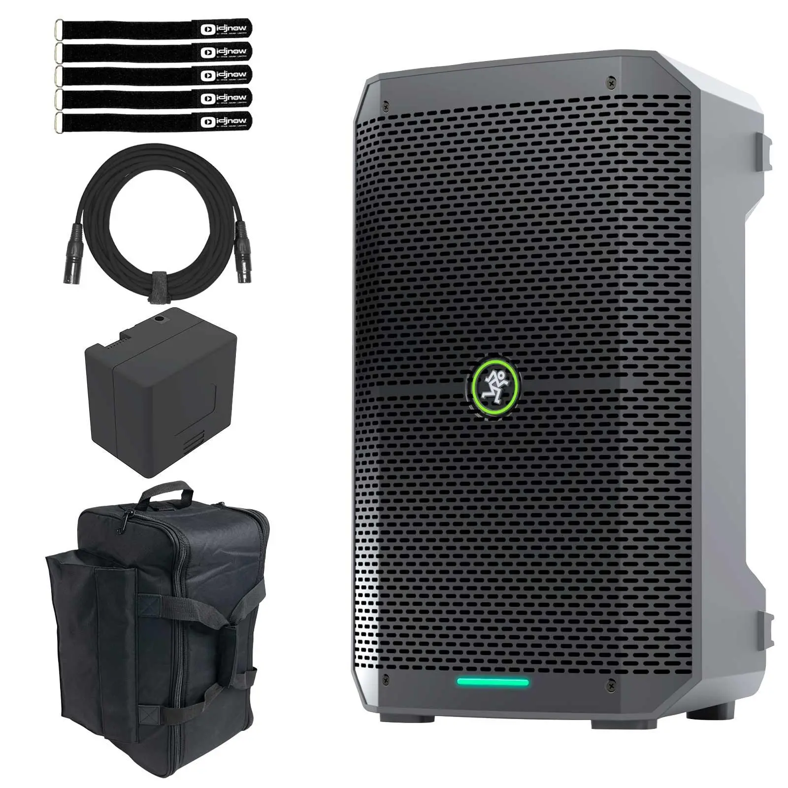 Mackie Thump GO 8" Portable Battery-Powered Loudspeaker with Spare Battery & Carry Bag Package