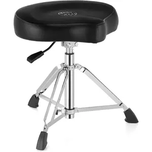 Drum Throne Hydraulic Drum Stool, Removable  Drum Seat with Memory   Surface and Foldable Base, 19in-24in Height Drummer Stool for Adults & , TOT 700