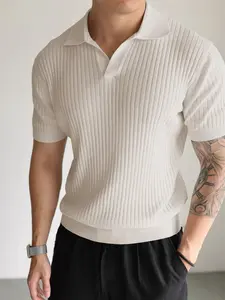 #SummerVibes 2026 New Spring and Autumn Simple Street Comfortable Sports Daily Commuting Indoor Fashionable, Elegant and Exquisite Unisex Viscose Polyester Casual Short-sleeved Knitted Sweater