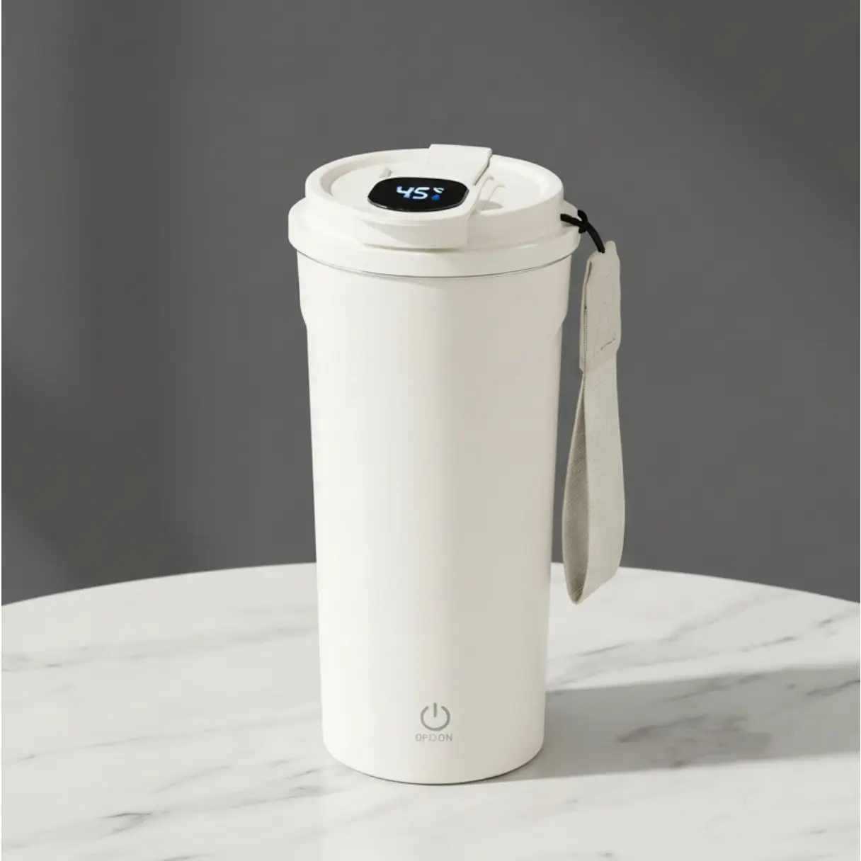 Smart Self Stirring Coffee Mug with LED Temperature Display, Type-C Rechargeable Auto Mixing Cup for Protein Powder & Coffee, Portable Travel Tumbler