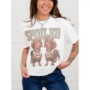 Plus/Reg Short Sleeve "Spoiled" Graphic Tee
